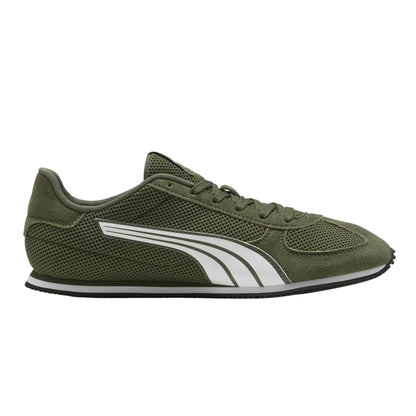 Green - Front - Puma Mens Track Suede Trainers