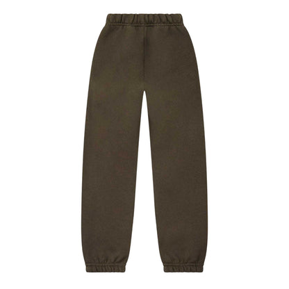 Off Black - Back - Fear Of God Essentials Childrens-Kids Fleece Relaxed Fit Jogging Bottoms