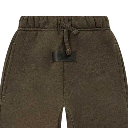 Off Black - Side - Fear Of God Essentials Childrens-Kids Fleece Relaxed Fit Jogging Bottoms