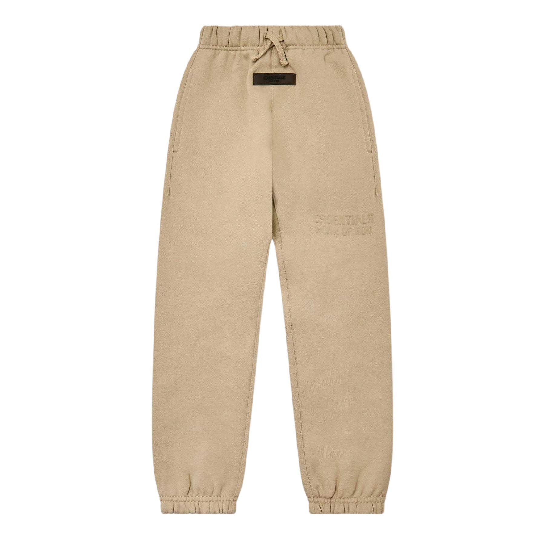 Smoke - Front - Fear Of God Essentials Childrens-Kids Fleece Relaxed Fit Jogging Bottoms