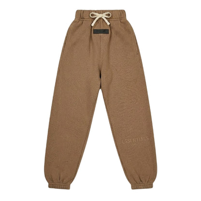 Wood - Front - Fear Of God Essentials Childrens-Kids Fleece Relaxed Fit Jogging Bottoms
