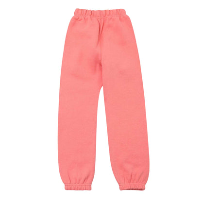 Coral - Back - Fear Of God Essentials Childrens-Kids Fleece Relaxed Fit Jogging Bottoms