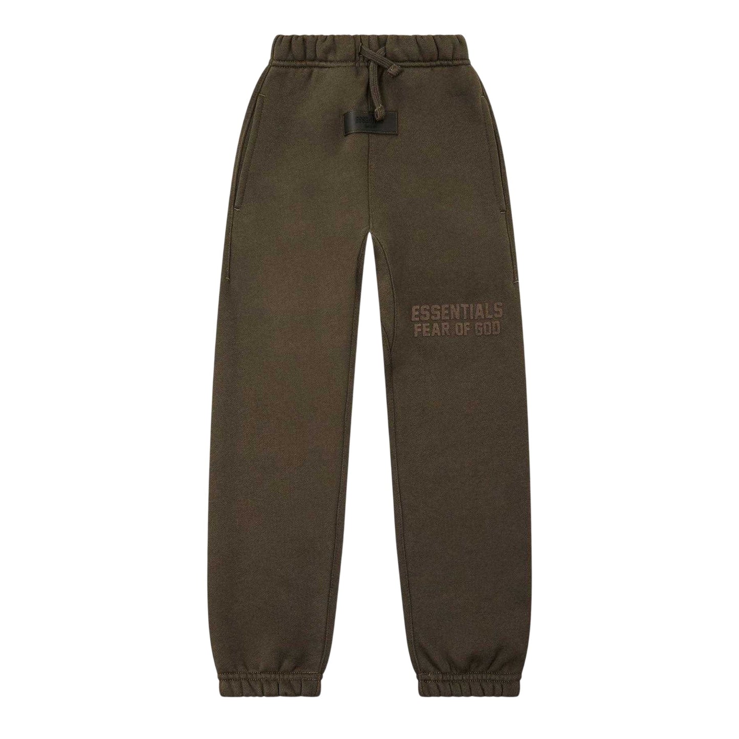 Off Black - Front - Fear Of God Essentials Childrens-Kids Fleece Relaxed Fit Jogging Bottoms
