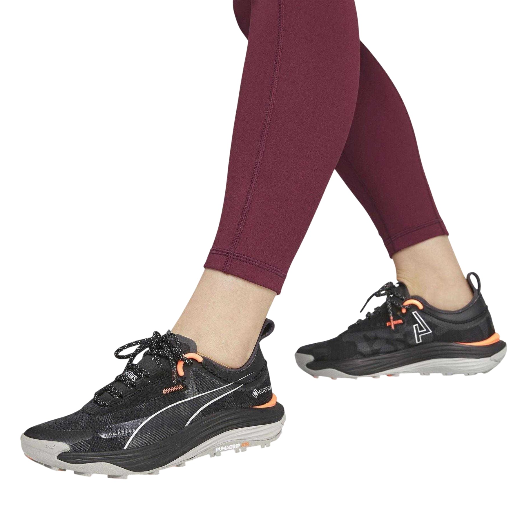 Black - Close up - Puma Womens-Ladies Voyage Nitro 3 GTX Shoes