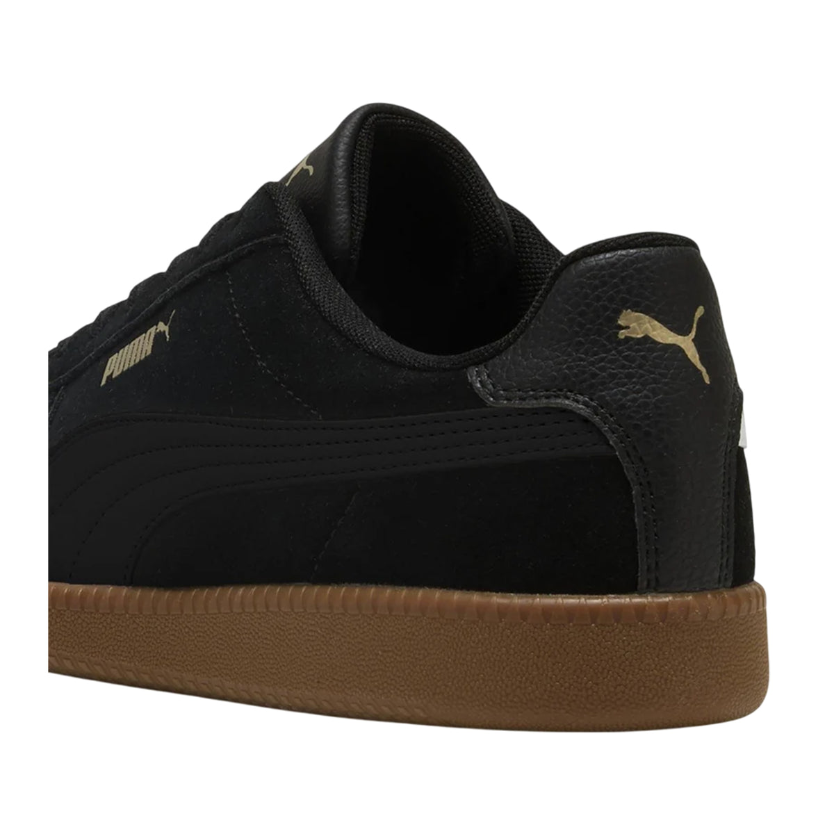 Black-White-Gum - Back - Puma Mens Club lt Suede Trainers