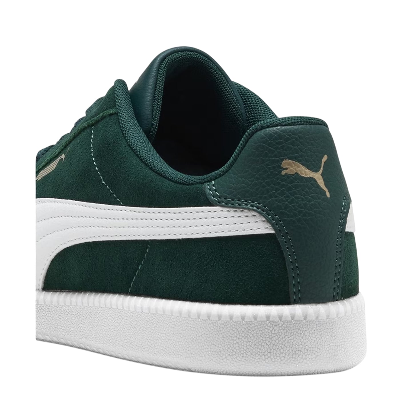 Green-White-Gum - Back - Puma Mens Club lt Suede Trainers