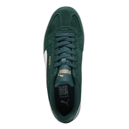 Green-White-Gum - Side - Puma Mens Club lt Suede Trainers