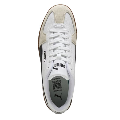 White-Black - Side - Puma Mens Club lt Suede Trainers