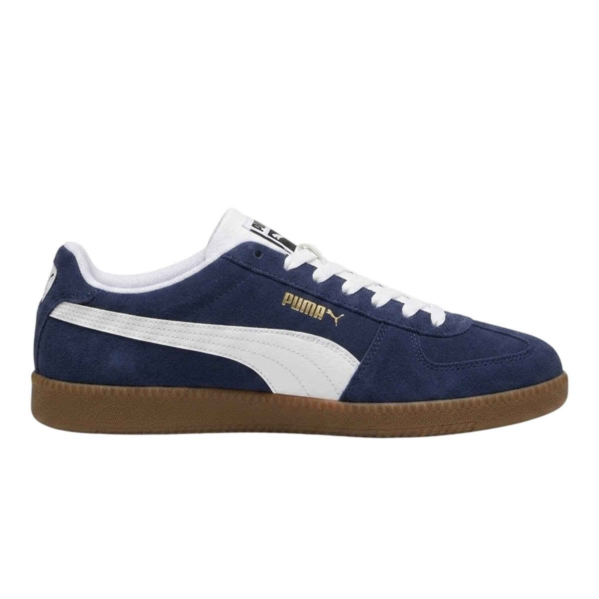 Blue-White-Gum - Front - Puma Mens Club lt Suede Trainers