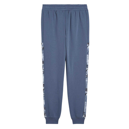 Dark Indigo - Back - Puma Mens Essentials Fleece Camo Jogging Bottoms