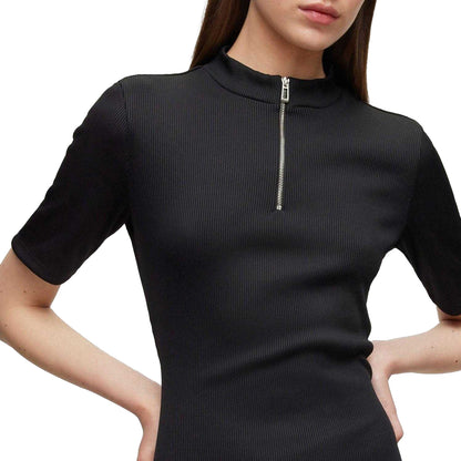 Black - Side - Hugo Womens-Ladies Nessire Dress