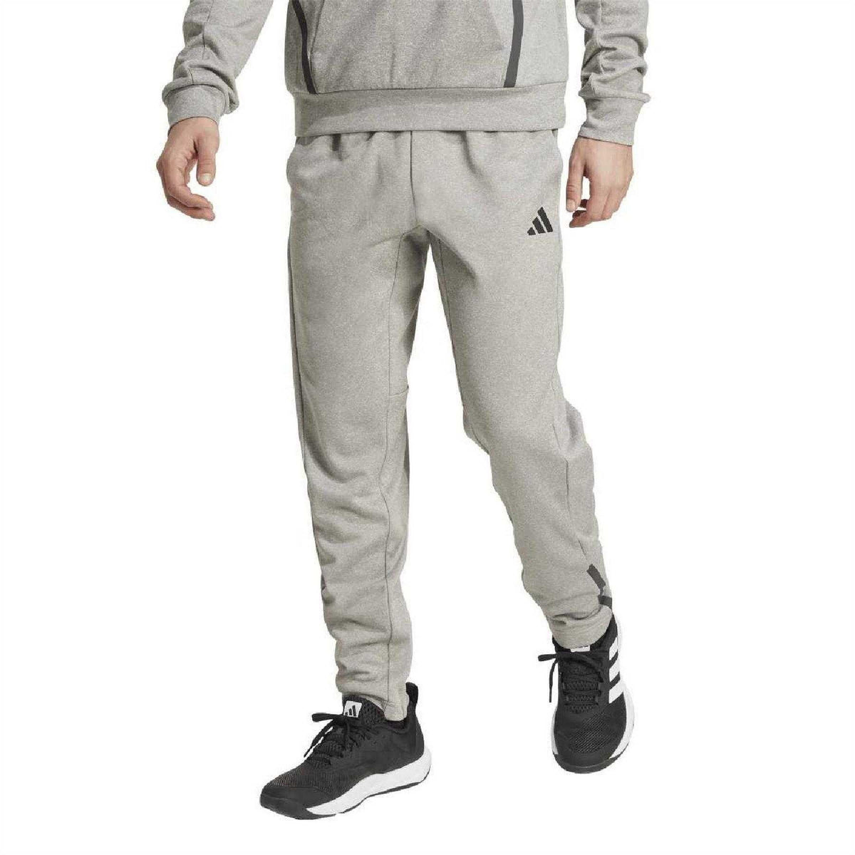 Medium Grey - Side - Adidas Mens Game & Go Insulating Trousers