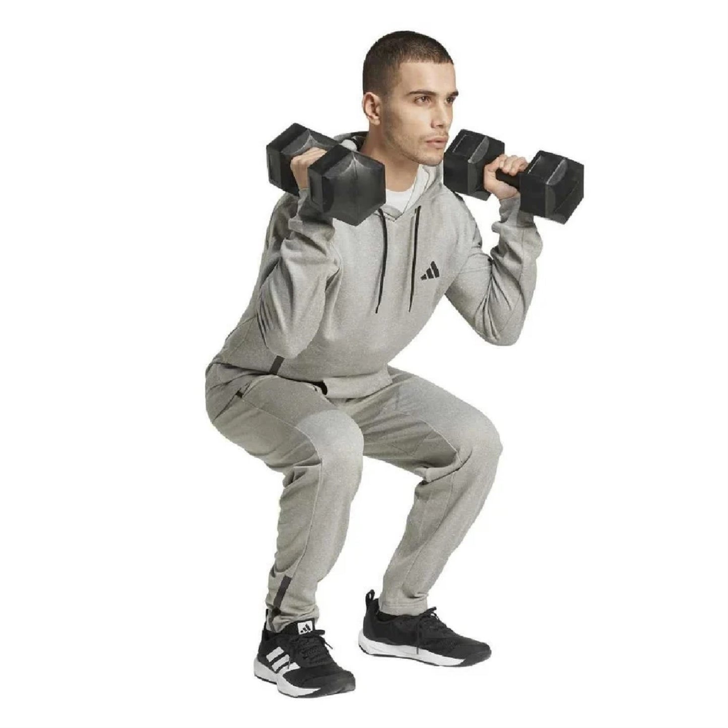 Medium Grey - Pack Shot - Adidas Mens Game & Go Insulating Trousers