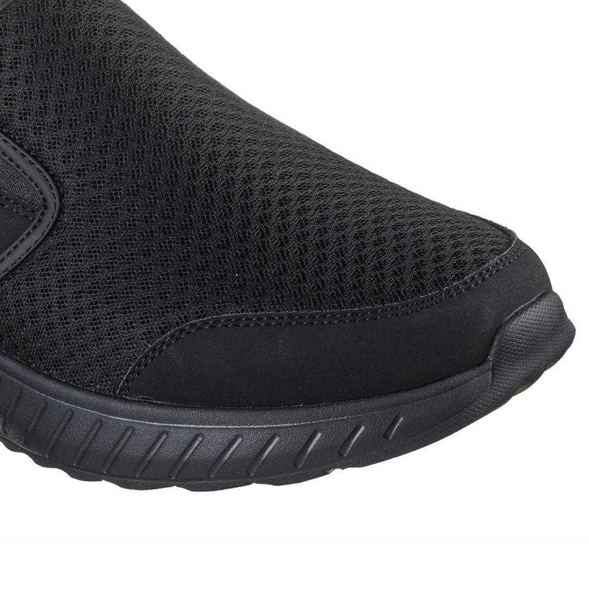 Black - Side - Skechers Mens Squad Chaos Mesh Trainers