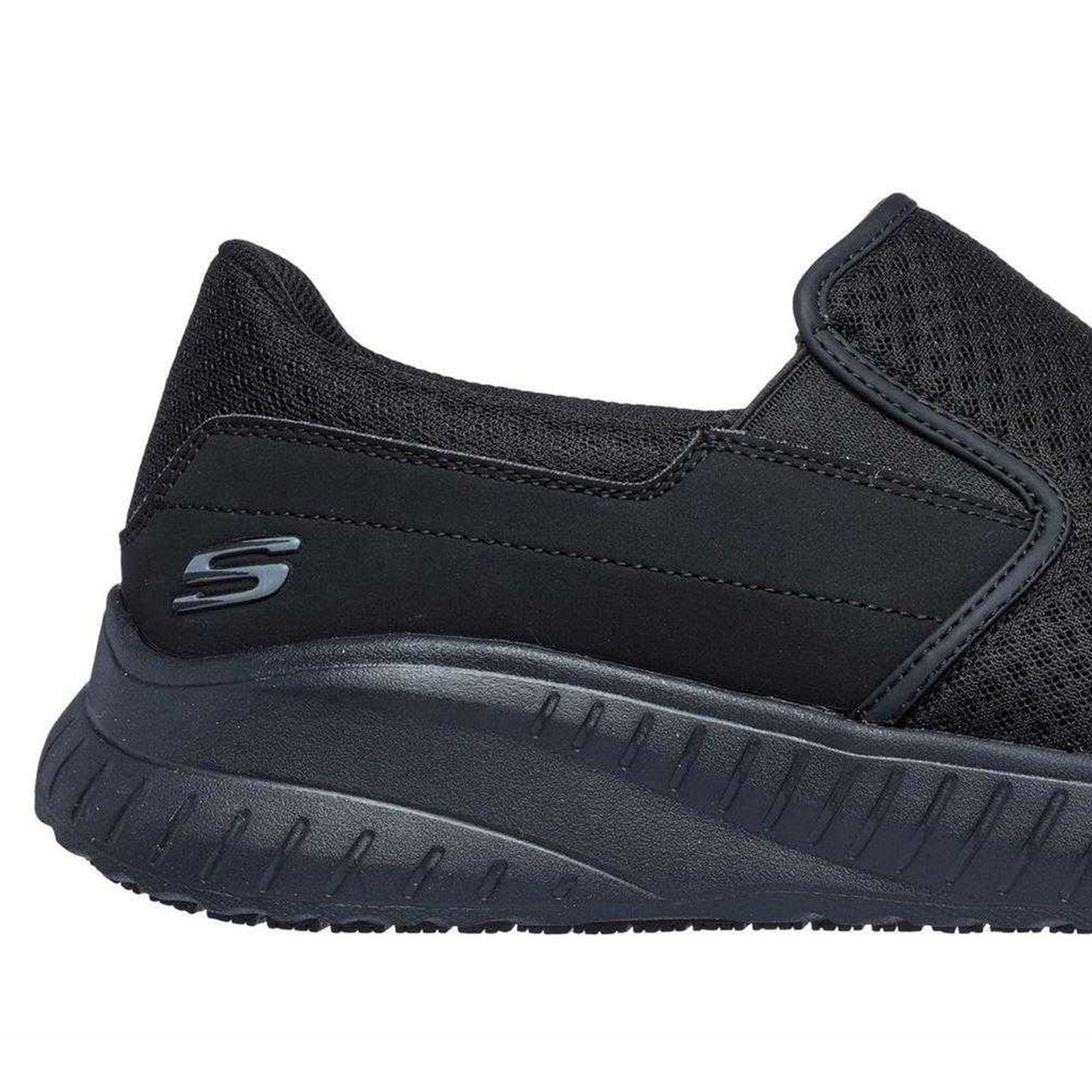 Black - Lifestyle - Skechers Mens Squad Chaos Mesh Trainers