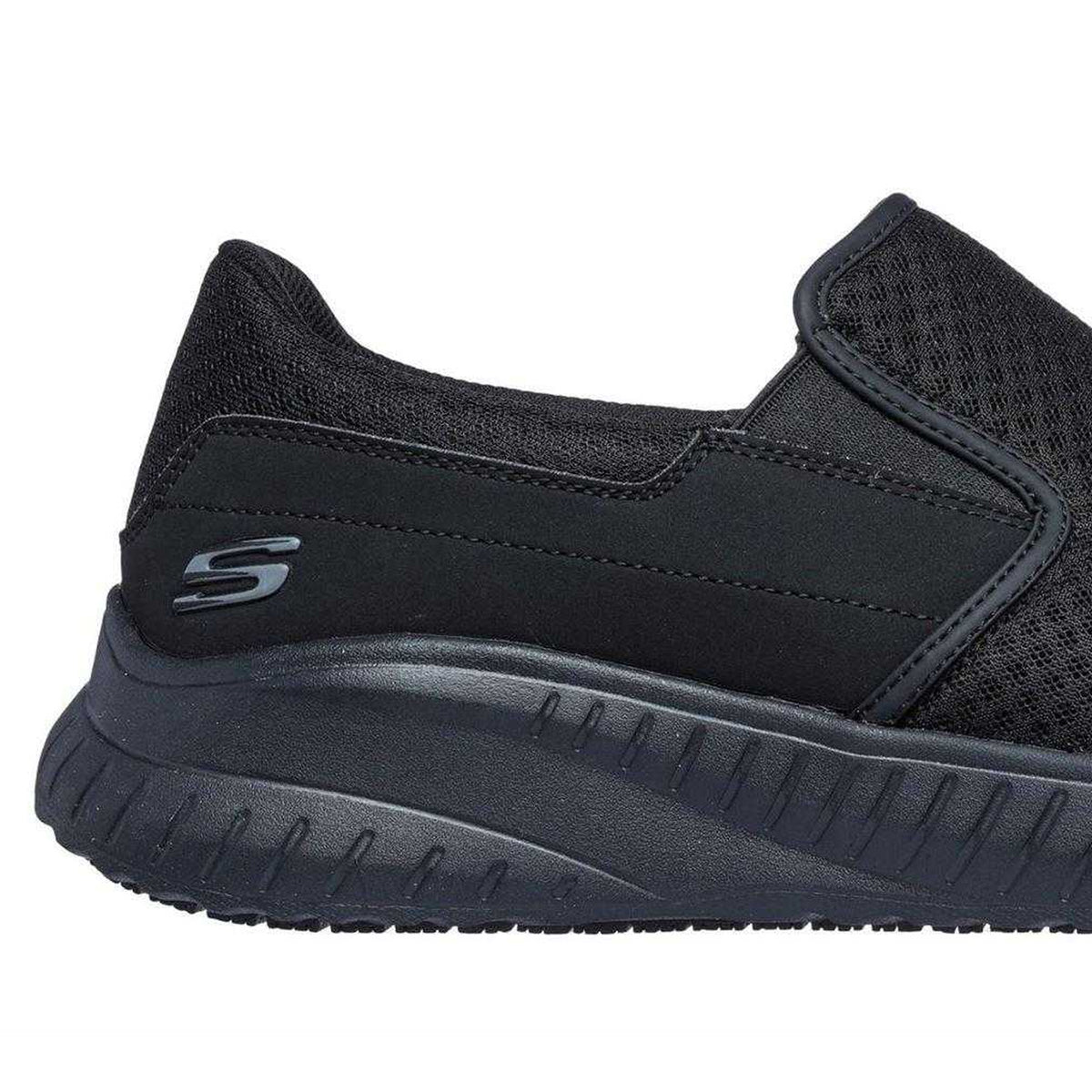 Black - Lifestyle - Skechers Mens Squad Chaos Mesh Trainers