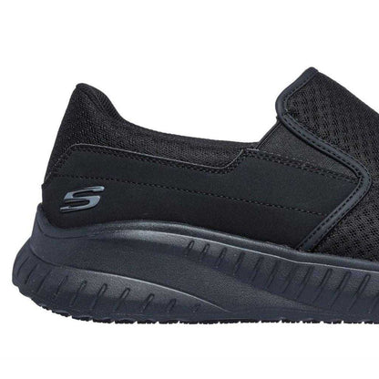Black - Lifestyle - Skechers Mens Squad Chaos Mesh Trainers