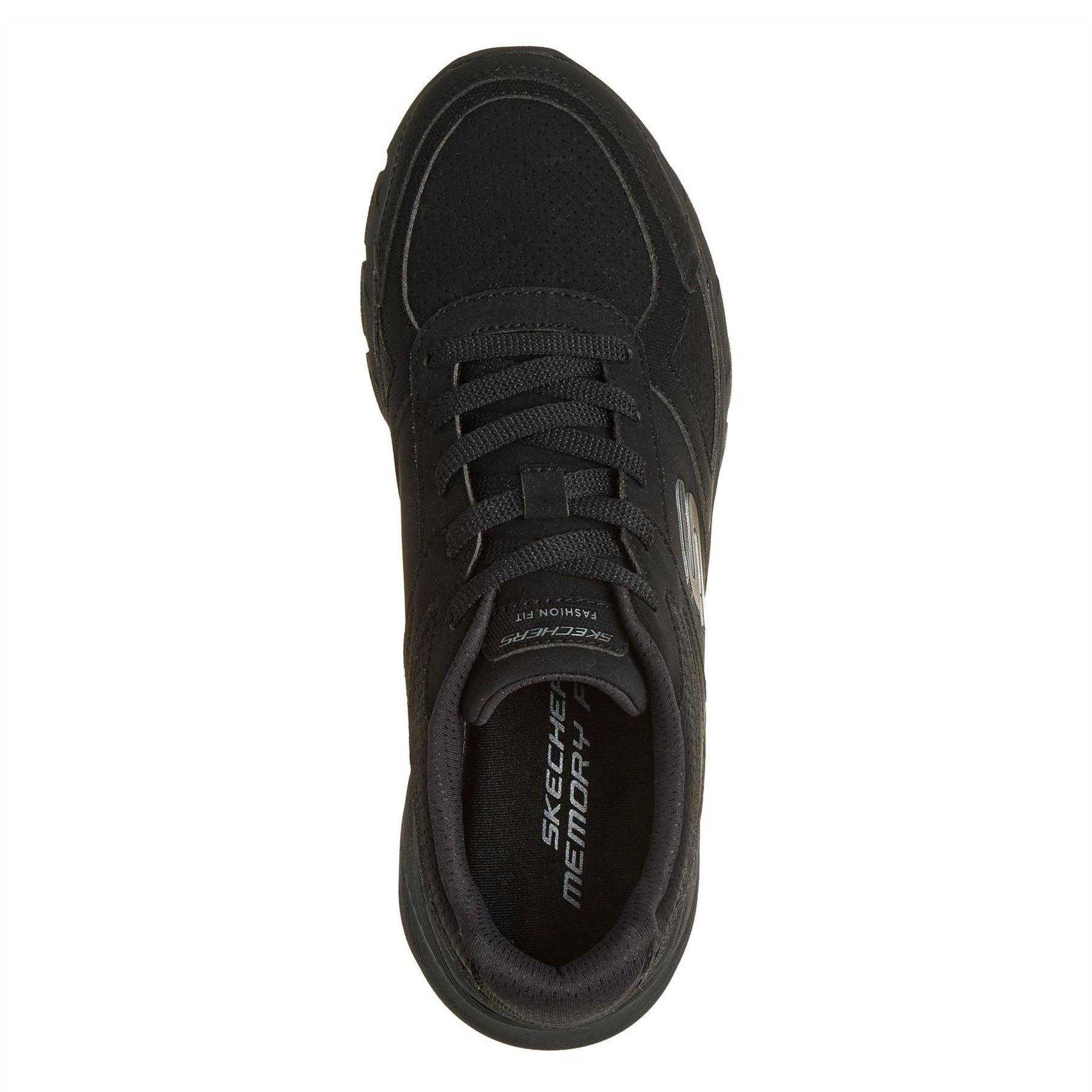 Black - Side - Skechers Womens-Ladies Fashion Fit Trainers