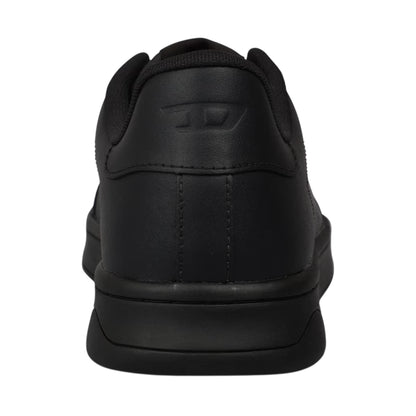 Black - Back - Diesel Mens S Athene Leather Flat Trainers