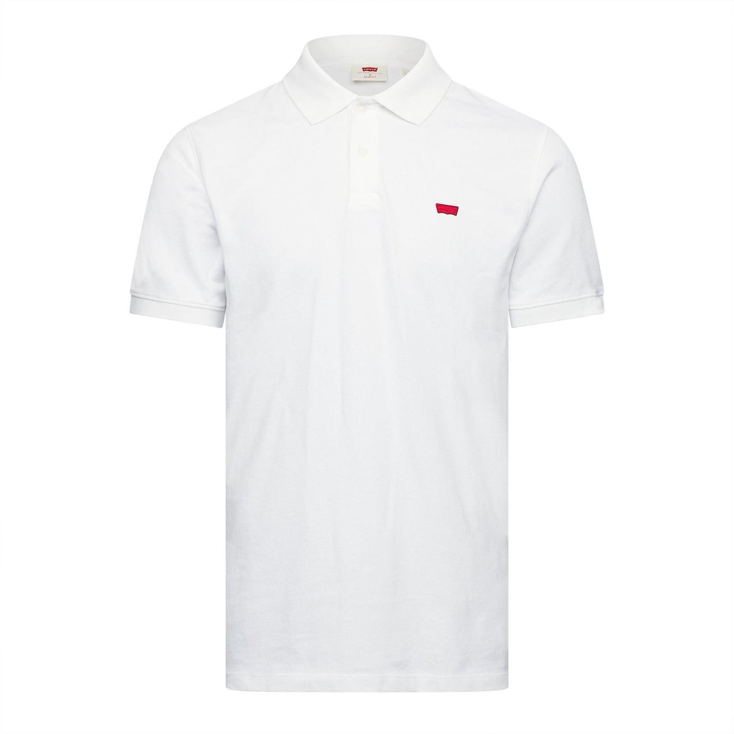 Bright White - Front - Levis Mens Housemark Slim Polo Shirt