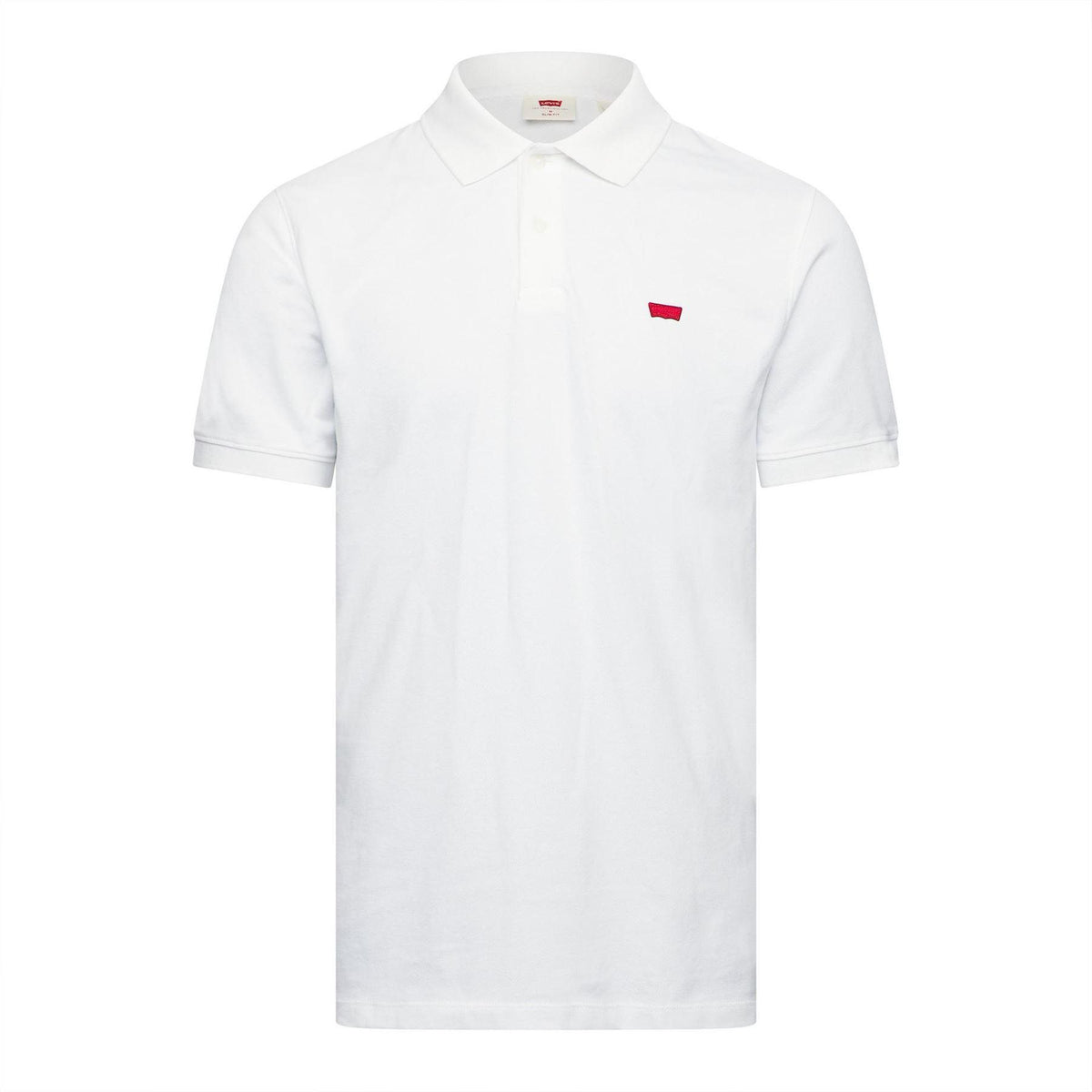Bright White - Front - Levis Mens Housemark Slim Polo Shirt