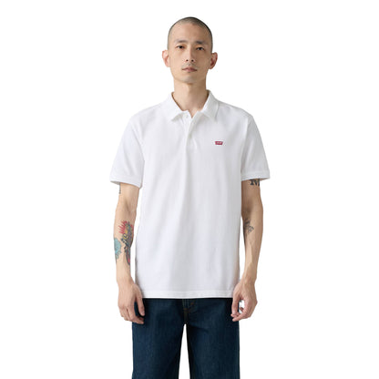 Bright White - Side - Levis Mens Housemark Slim Polo Shirt