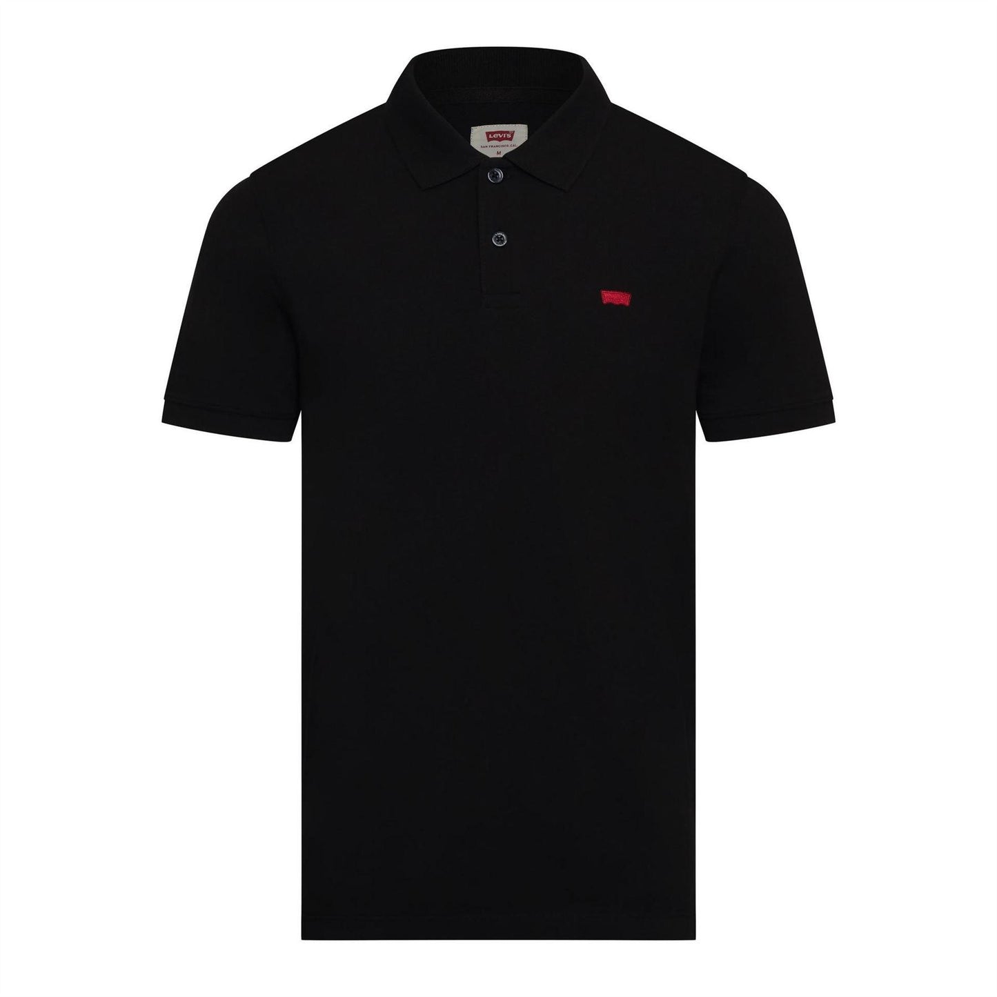 Black - Front - Levis Mens Housemark Slim Polo Shirt