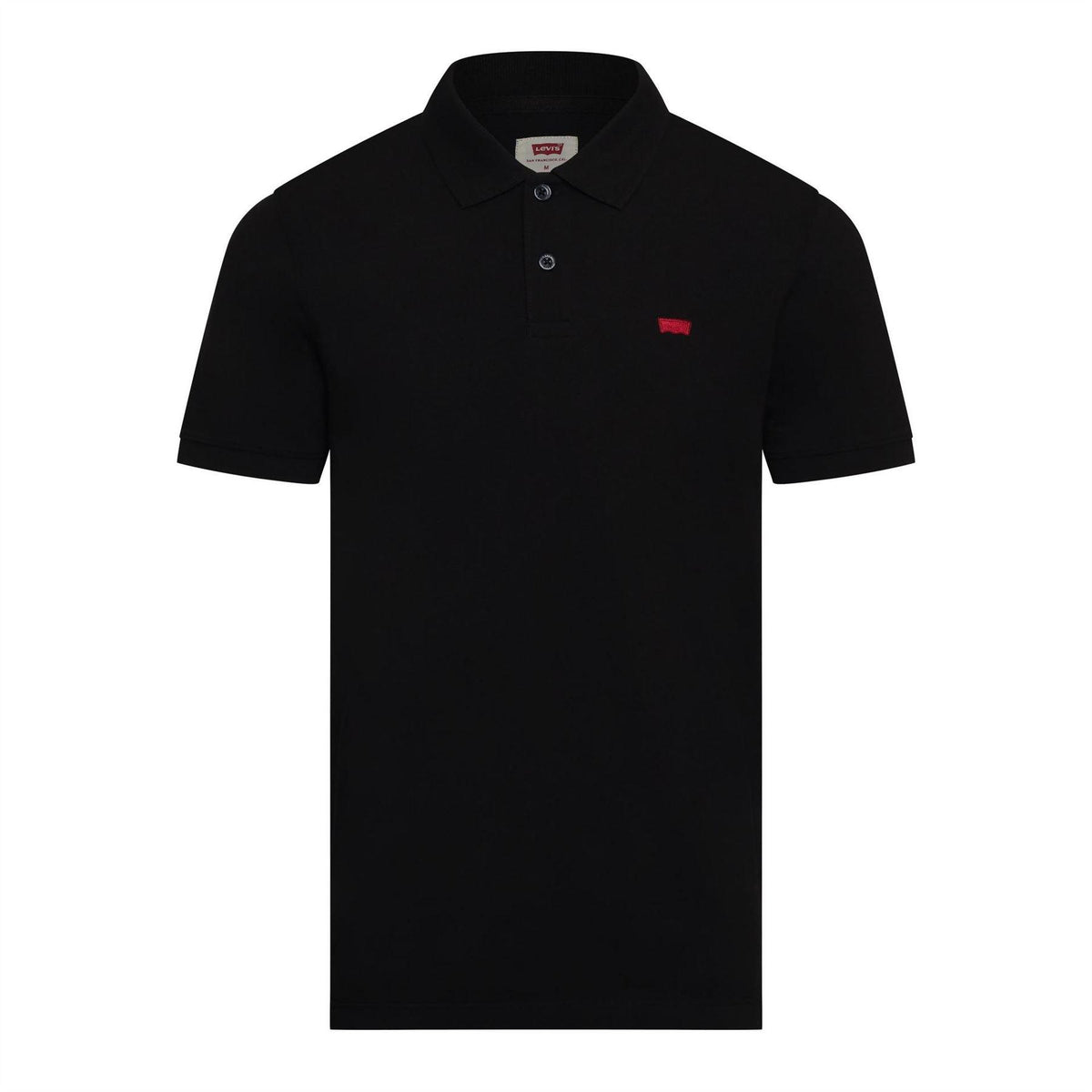 Black - Front - Levis Mens Housemark Slim Polo Shirt
