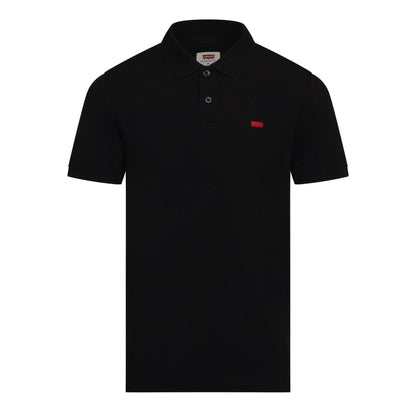 Black - Front - Levis Mens Housemark Slim Polo Shirt