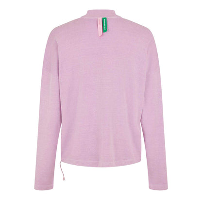 Lilac - Back - Humanrace Mens Mock Neck Sweatshirt