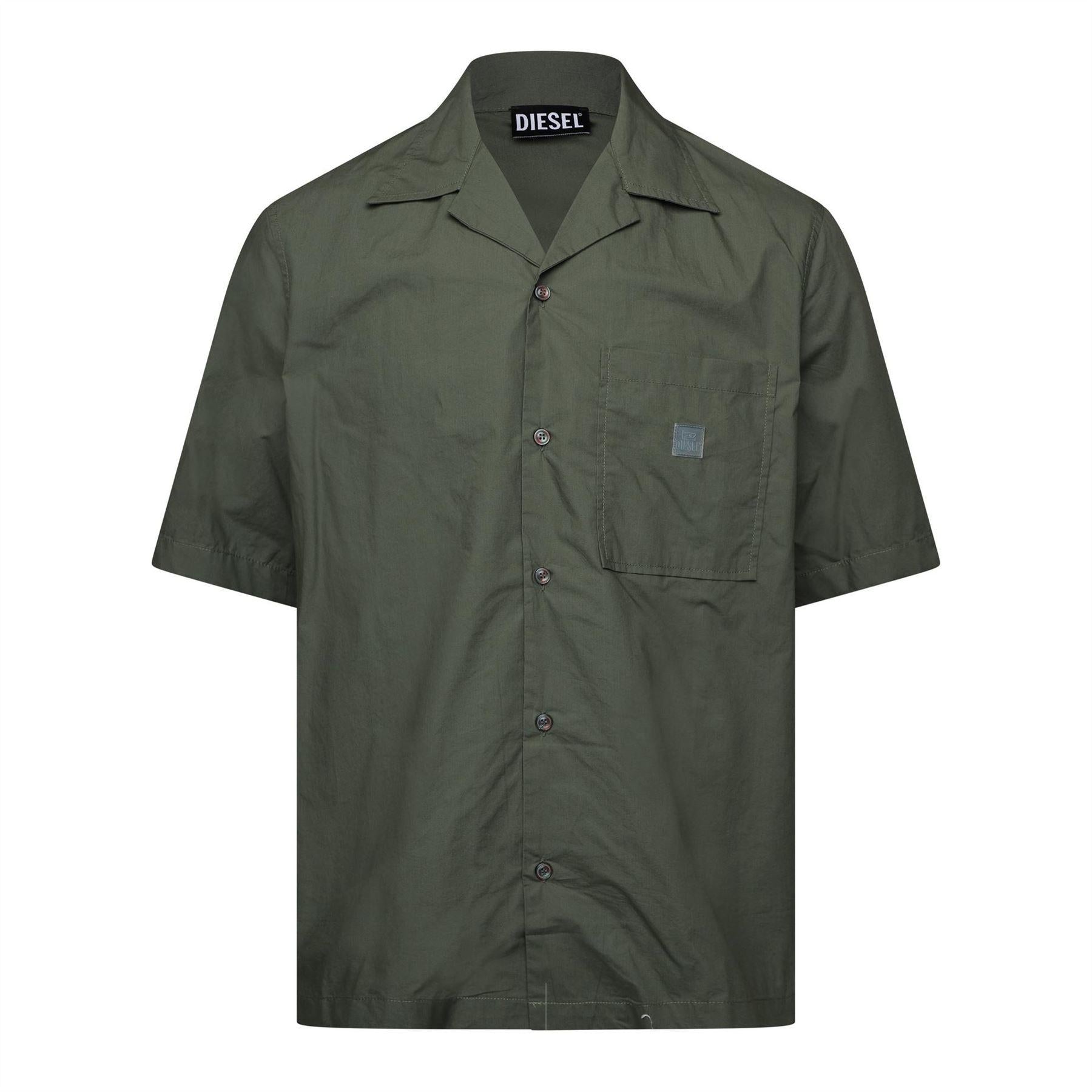 Thyme - Front - Diesel Mens Mac Short-Sleeved Shirt