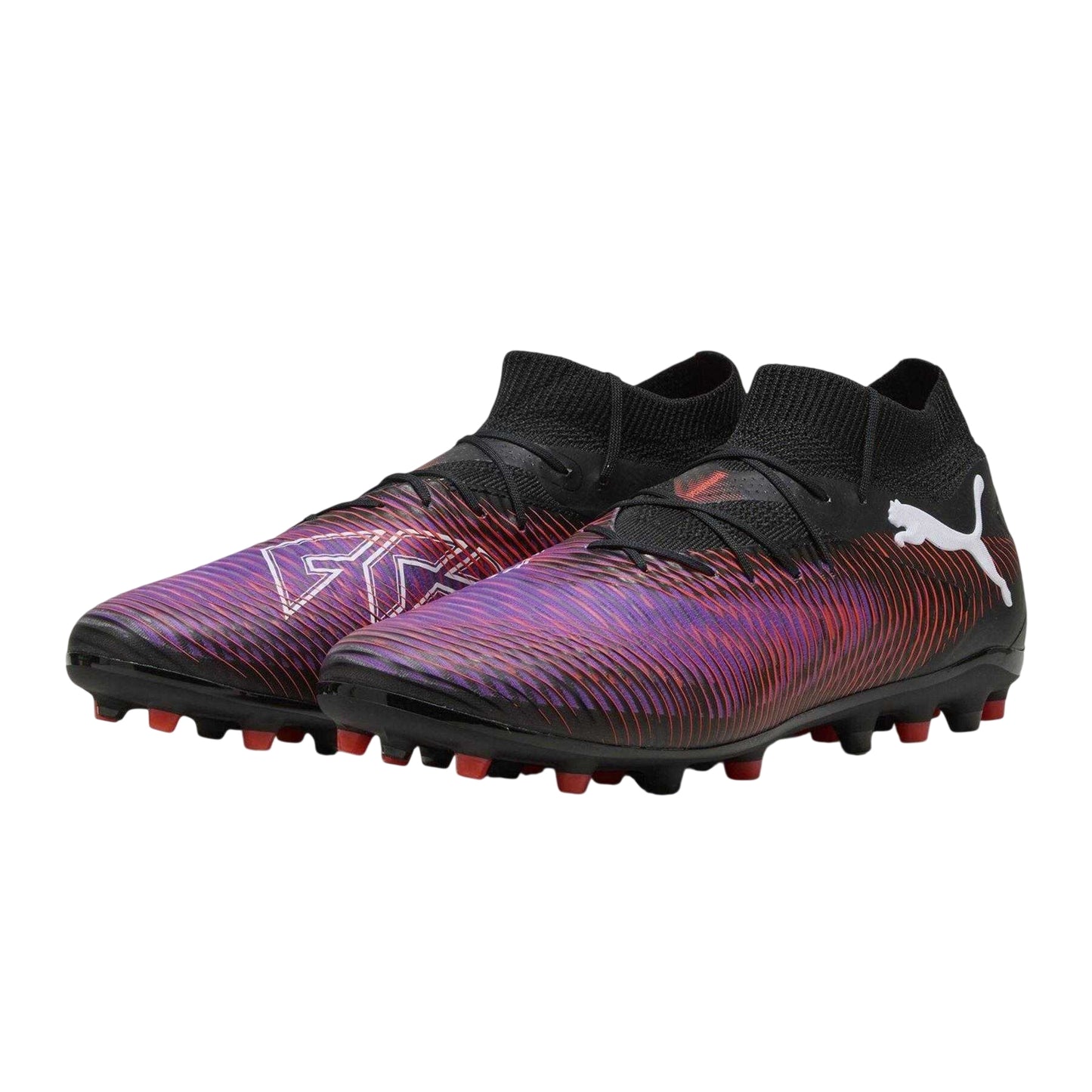 Black-White-Red - Lifestyle - Puma Mens Future 8 Pro Laceless Football Boots