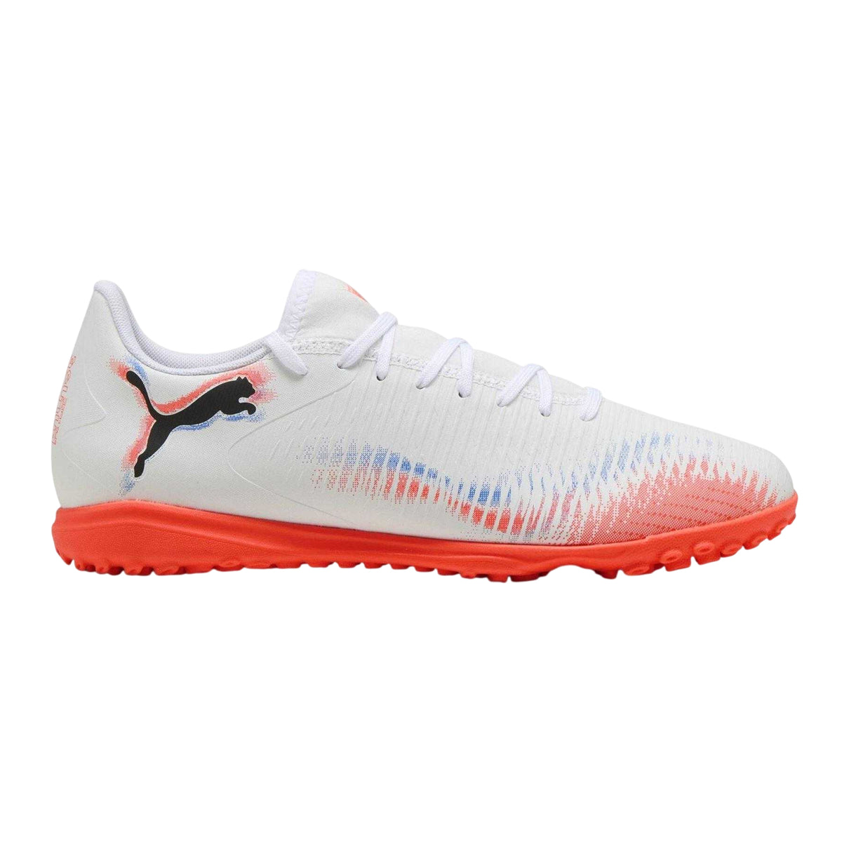 White-Black-Red - Front - Puma Mens Future 8 Play Astro Turf Trainers