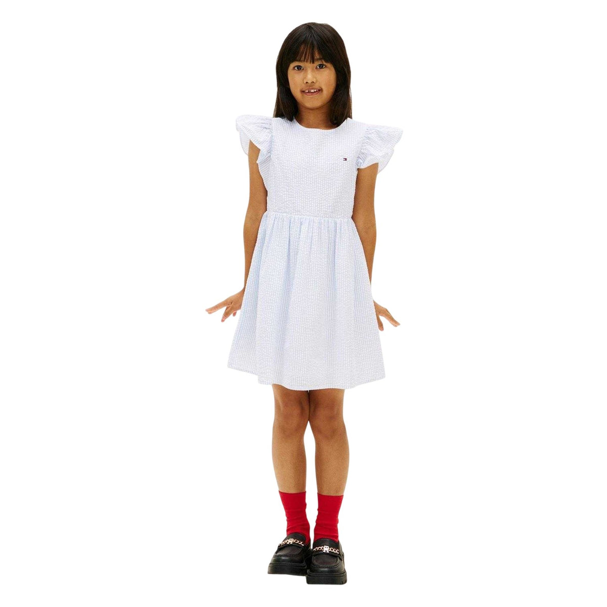 Sweet Blue - Lifestyle - Tommy Hilfiger Girls Flutter Smock Dress