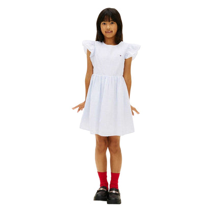 Sweet Blue - Lifestyle - Tommy Hilfiger Girls Flutter Smock Dress