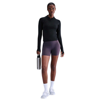 Black-Anthracite-Smoke Grey - Front - Nike Womens-Ladies Universa Dri-FIT Base Layer Top