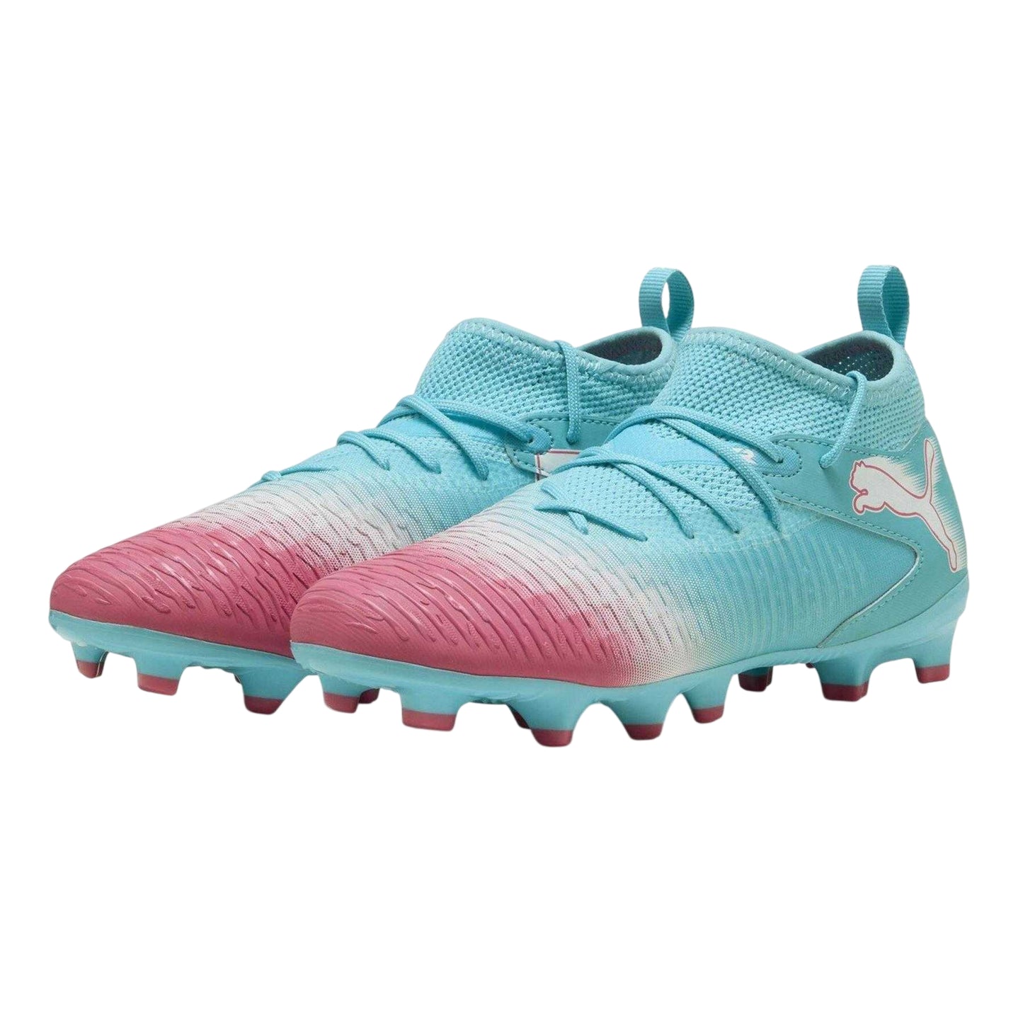 Blue-White - Pack Shot - Puma Childrens-Kids Future 8 Match Artificial Ground Football Boots