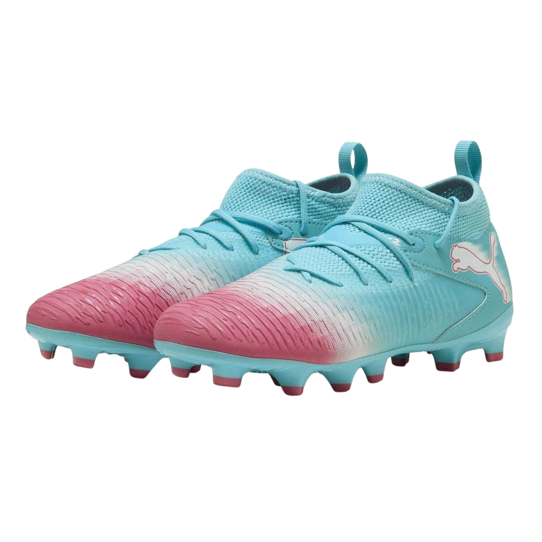 Blue-White - Pack Shot - Puma Childrens-Kids Future 8 Match Artificial Ground Football Boots