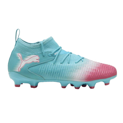 Blue-White - Front - Puma Childrens-Kids Future 8 Match Artificial Ground Football Boots