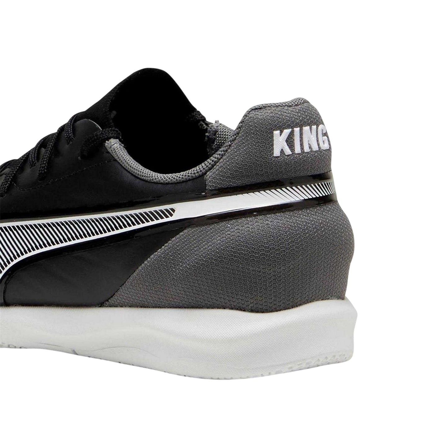Black - Pack Shot - Puma Childrens-Kids King Match It Regular Indoor Football Shoes