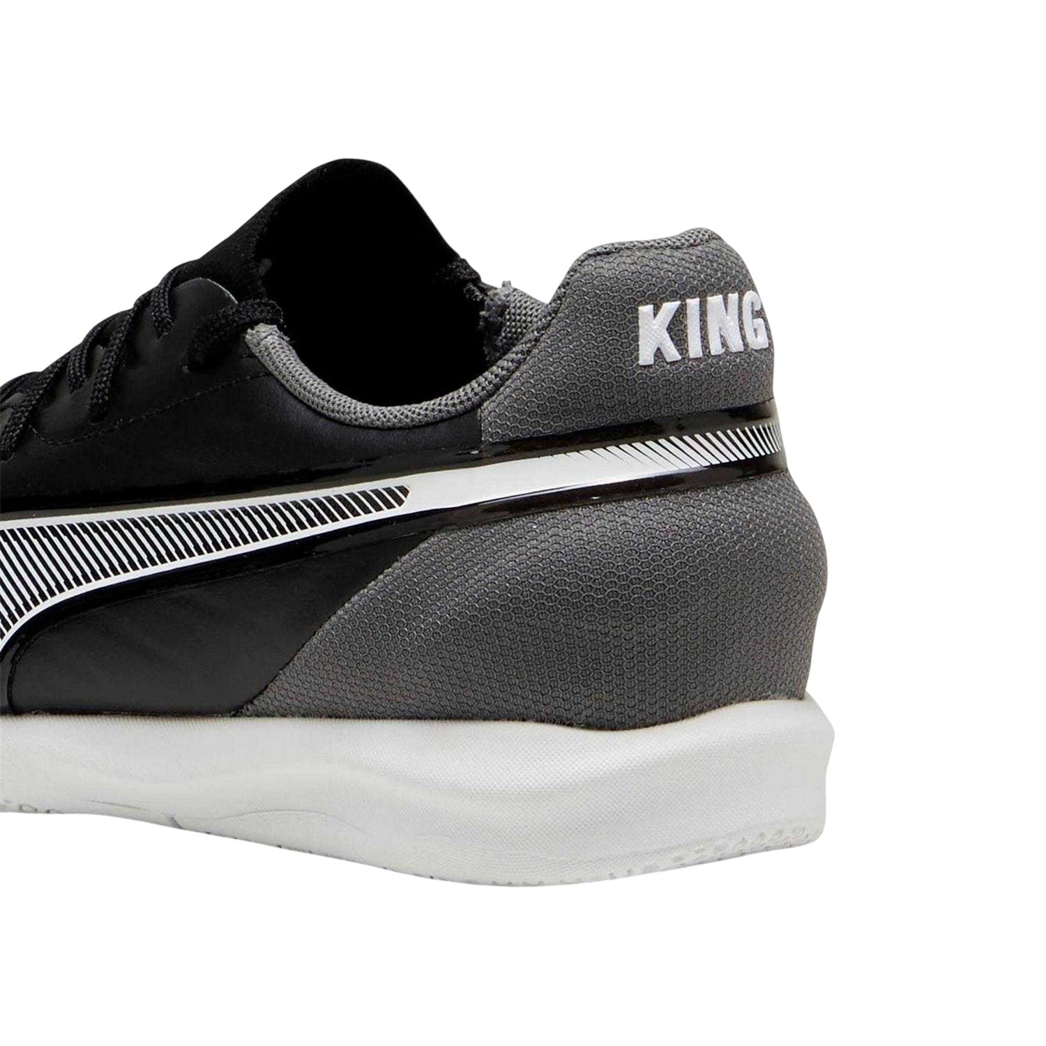 Black - Pack Shot - Puma Childrens-Kids King Match It Regular Indoor Football Shoes