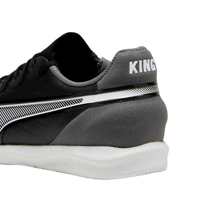 Black - Pack Shot - Puma Childrens-Kids King Match It Regular Indoor Football Shoes