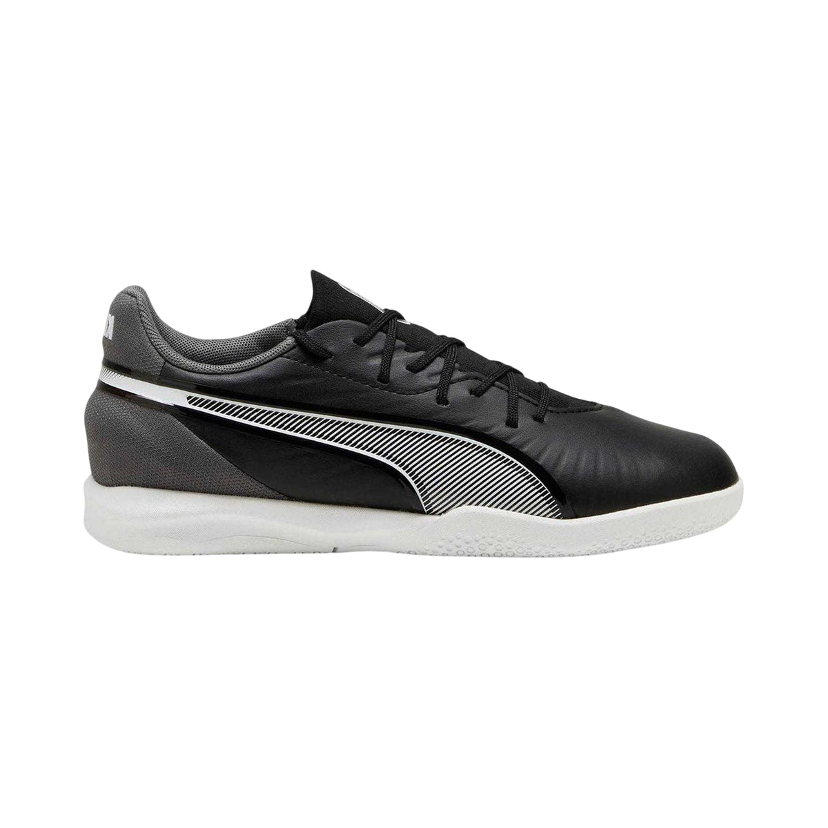 Black - Front - Puma Childrens-Kids King Match It Regular Indoor Football Shoes