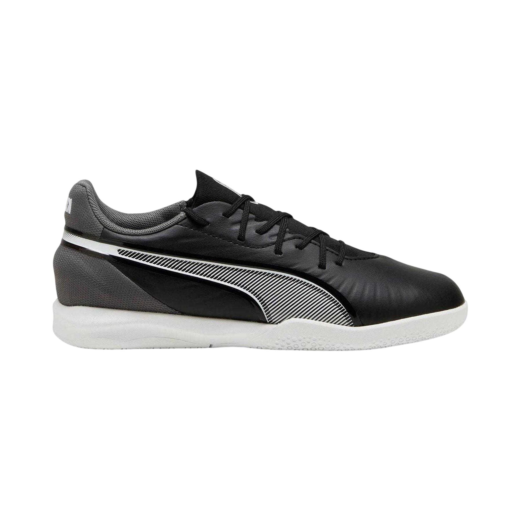 Black - Front - Puma Childrens-Kids King Match It Regular Indoor Football Shoes