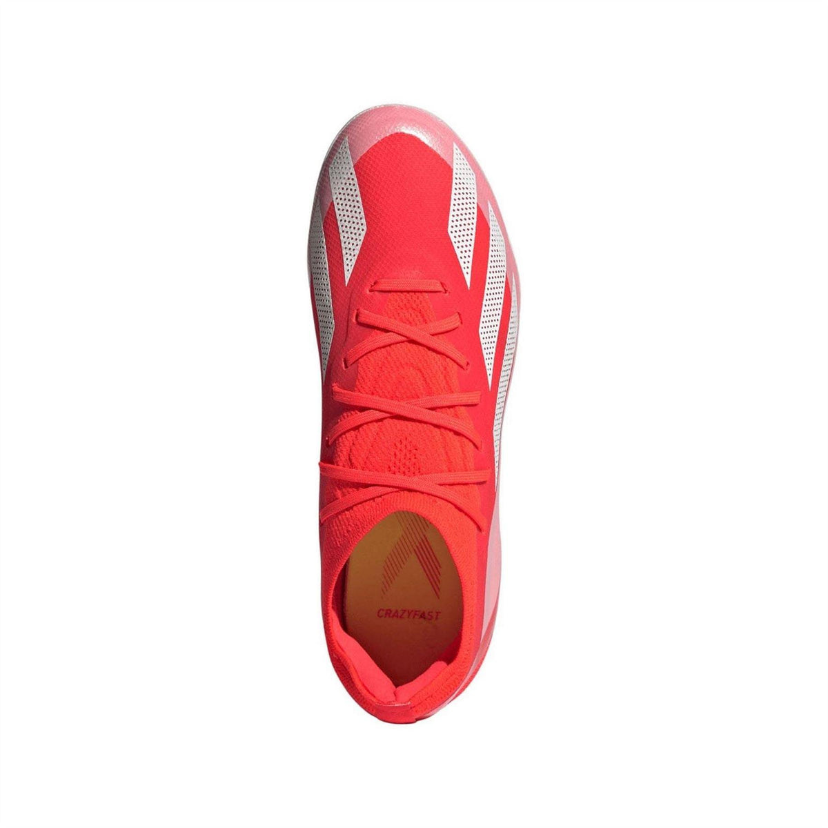 Red - Side - Adidas Childrens-Kids X Crazyfast Elite Firm Ground Football Boots