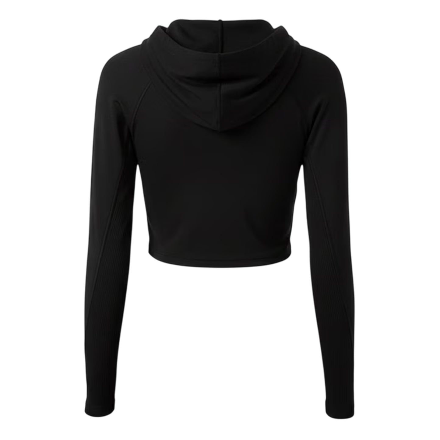 Black - Back - Fear of God Womens-Ladies Athletic Crop Hoodie