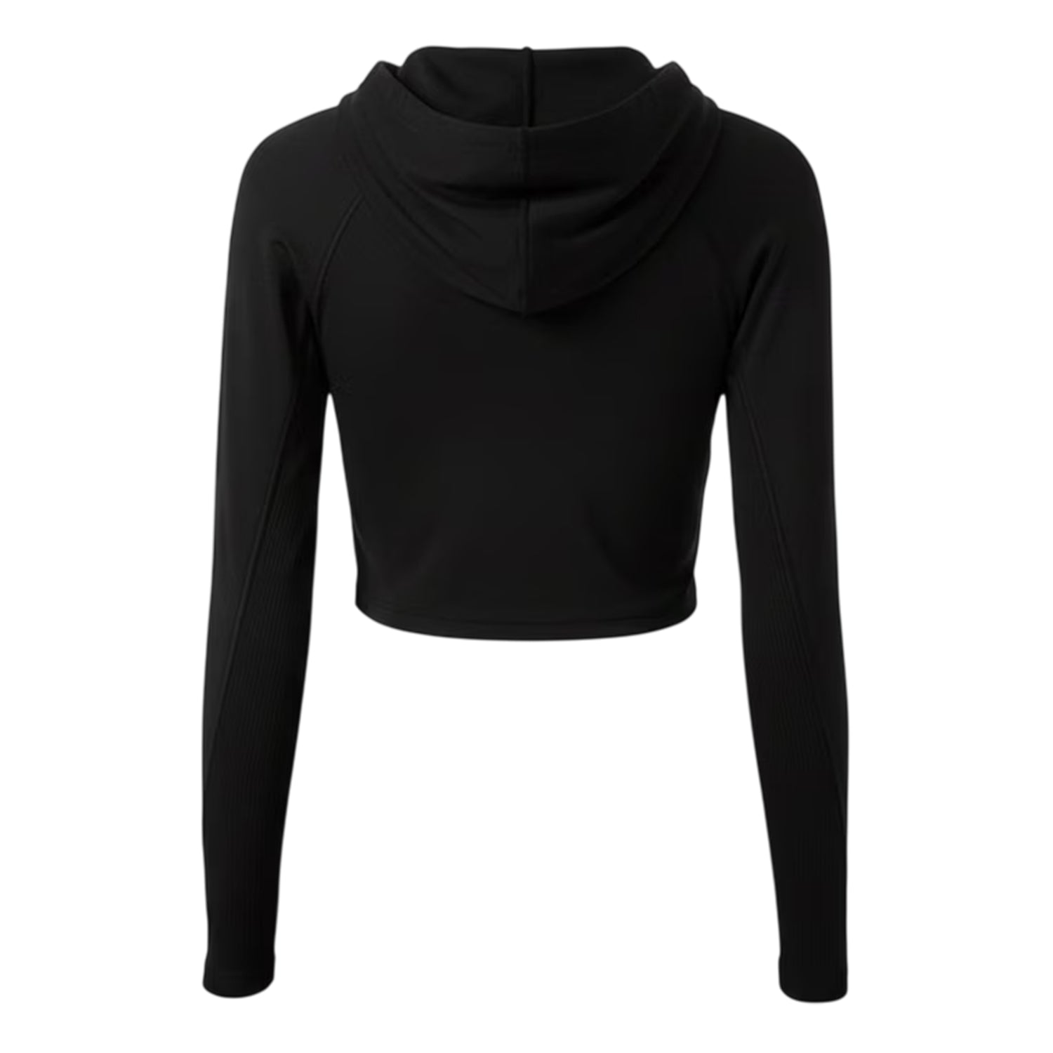 Black - Back - Fear of God Womens-Ladies Athletic Crop Hoodie