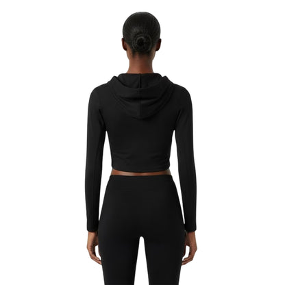 Black - Lifestyle - Fear of God Womens-Ladies Athletic Crop Hoodie