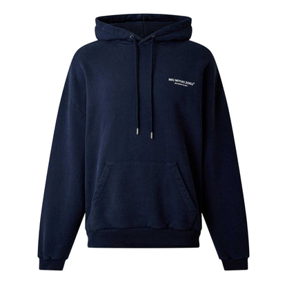 Navy - Front - MKI MIYUKI ZOKU Mens Design Studio Hoodie