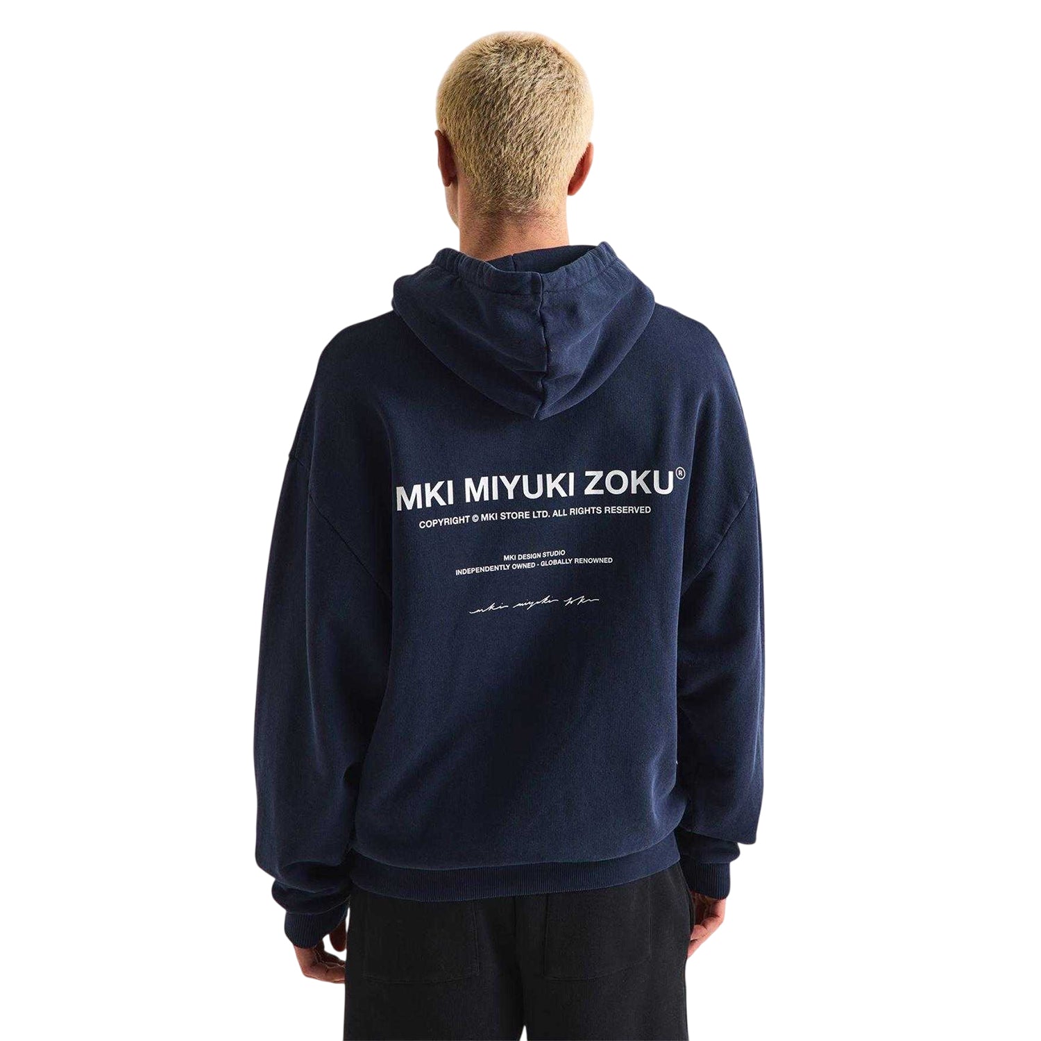 Navy - Lifestyle - MKI MIYUKI ZOKU Mens Design Studio Hoodie